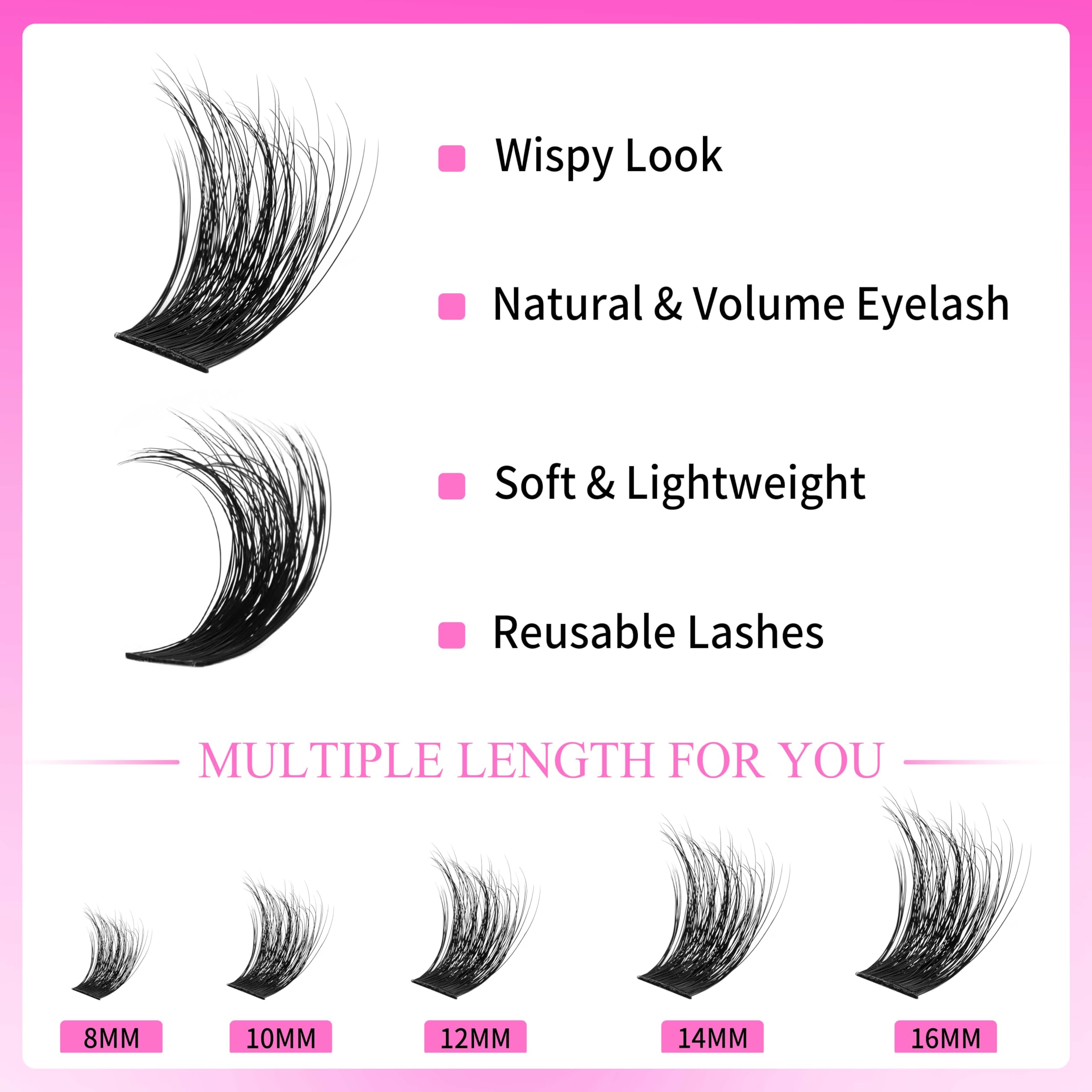 VEYESBEAUTY pose rapide avec 4–6 clusters par œil pour débutants.