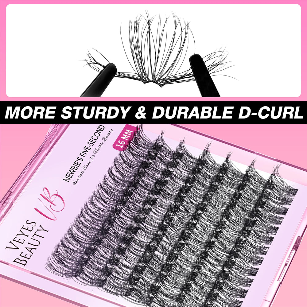 VEYESBEAUTY grappe de cils — scellant résistant à l’eau pour une tenue durable.