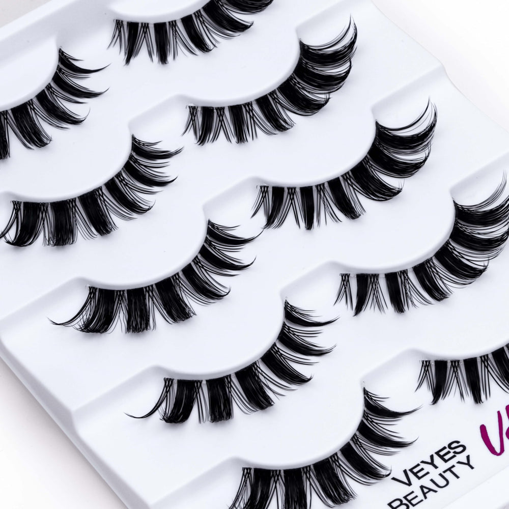 VEYESBEAUTY Manga Lashes: fibres légères pour un confort naturel.