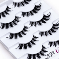 VEYESBEAUTY Manga Lashes: fibres légères pour un confort naturel.