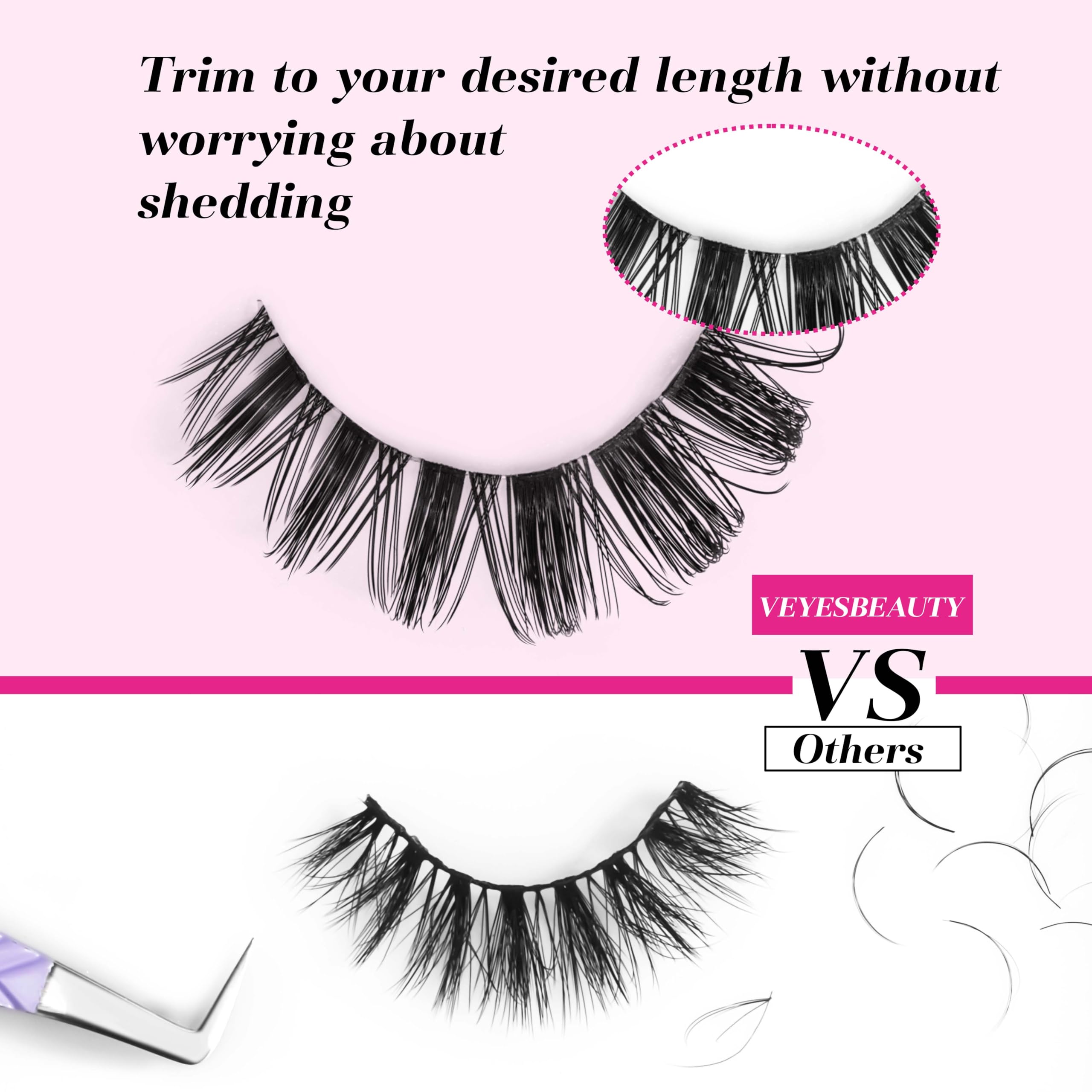 VEYESBEAUTY Manga Lashes: réutilisables jusqu’à sept fois, pratique.