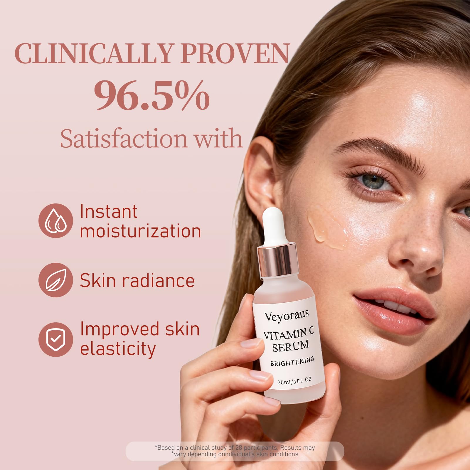 Sérum Veyoraus vitamine C – hydratation profonde qui repulpe la peau.
