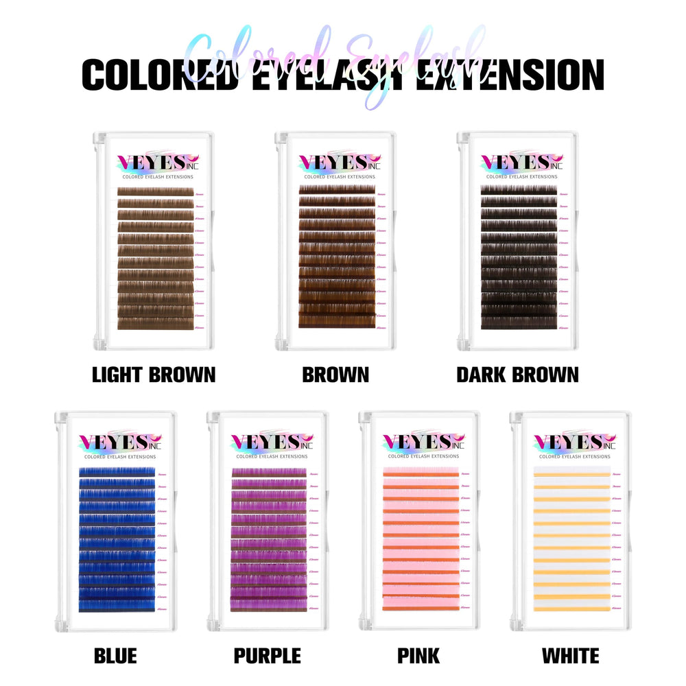 VEYES INC extensions cils resistance lavage chaleur 03-05-07-15 CD 8-16mm