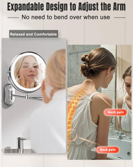 Miroir VFD cadre en métal, durable et résistant à l'humidité.
