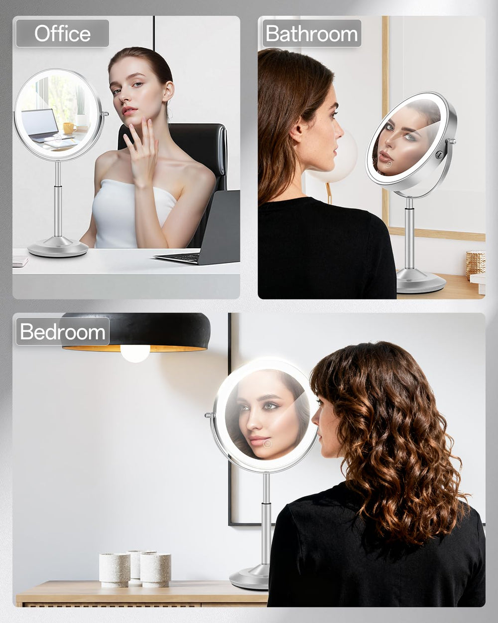 Usage polyvalent du miroir VFD en chambre, salle de bains et spa