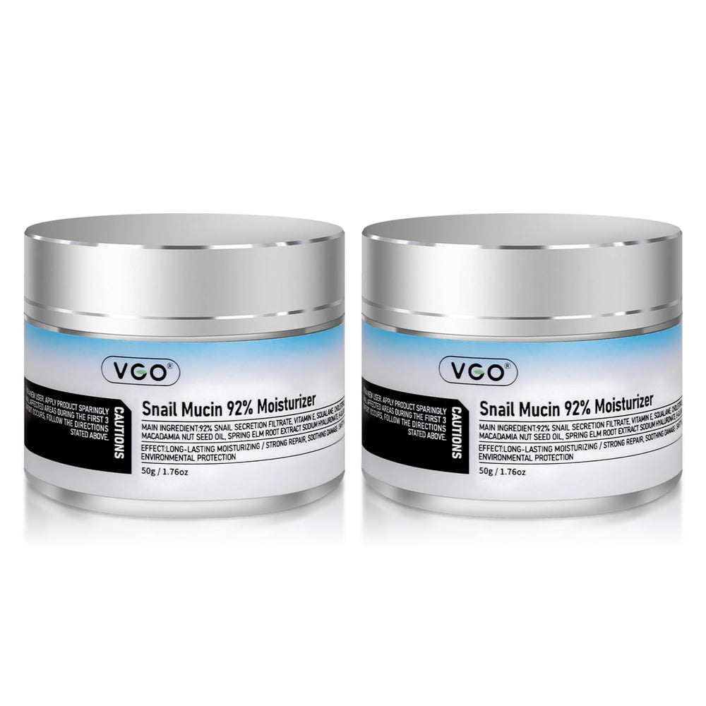 VGO crème mucine escargot: bouteille ouverte pour hydratation durable.