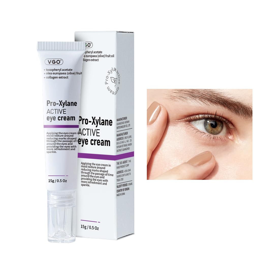 Crème yeux VGO, bouteille 2% Pro-Xylane, soin ciblé pour cernes et poches