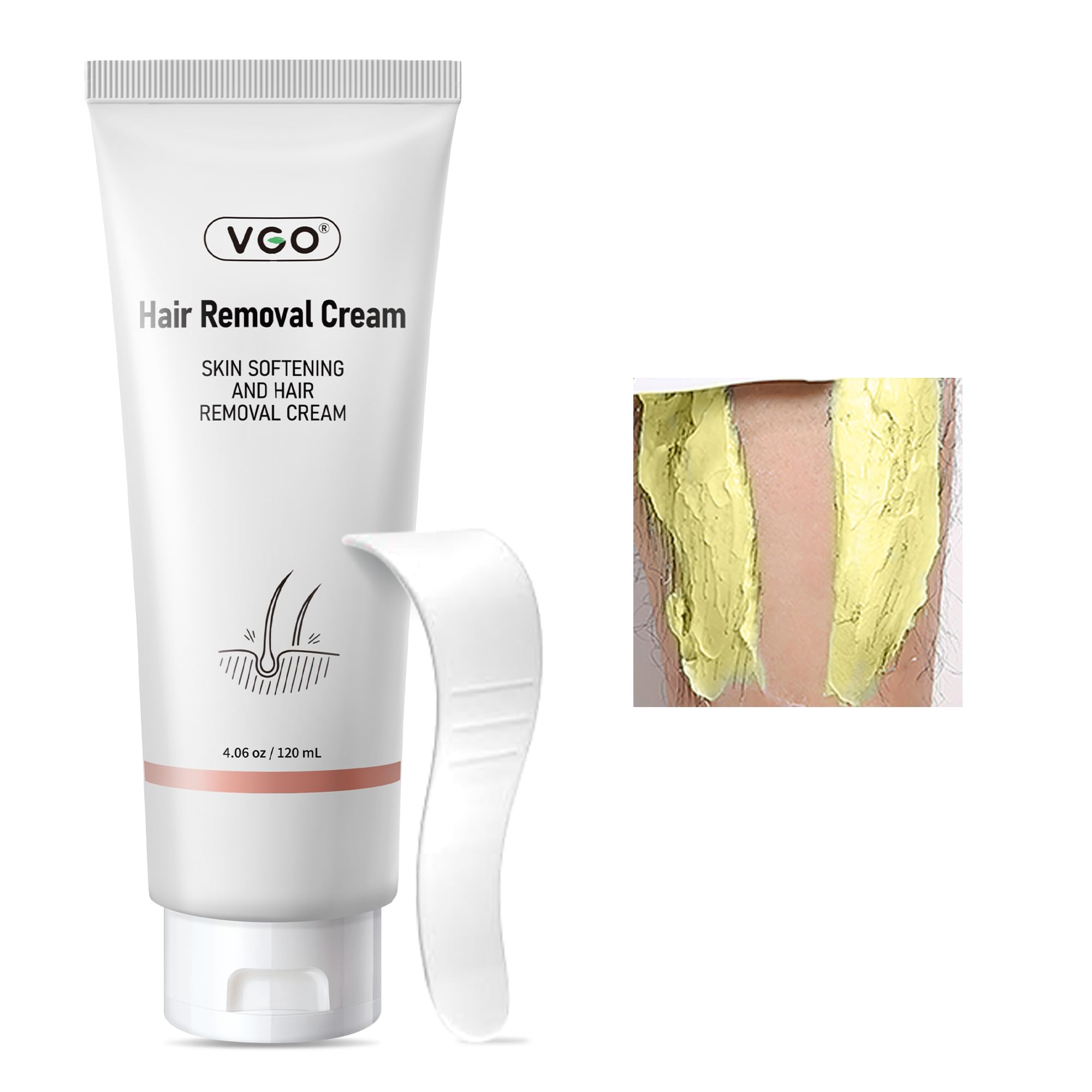 Gel dépilatoire VGO pour bikini — bouteille pratique et efficace.