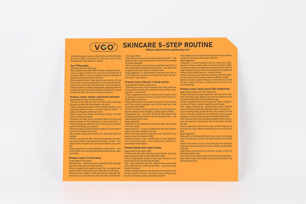 Présentation coffret soin VGO coffret élégant et pratique