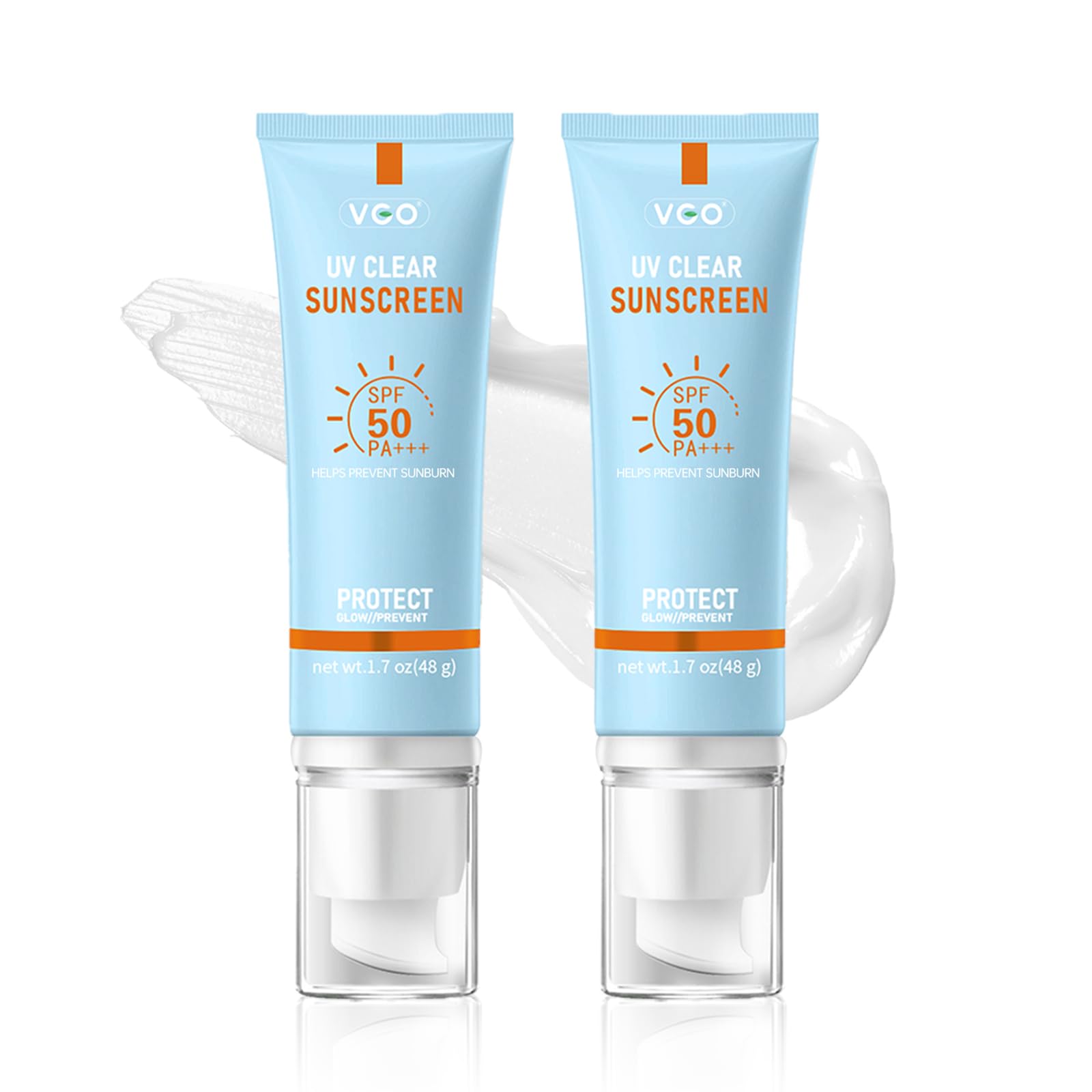 Protection solaire minérale VGO pour le visage, bouteille compacte à emporter.
