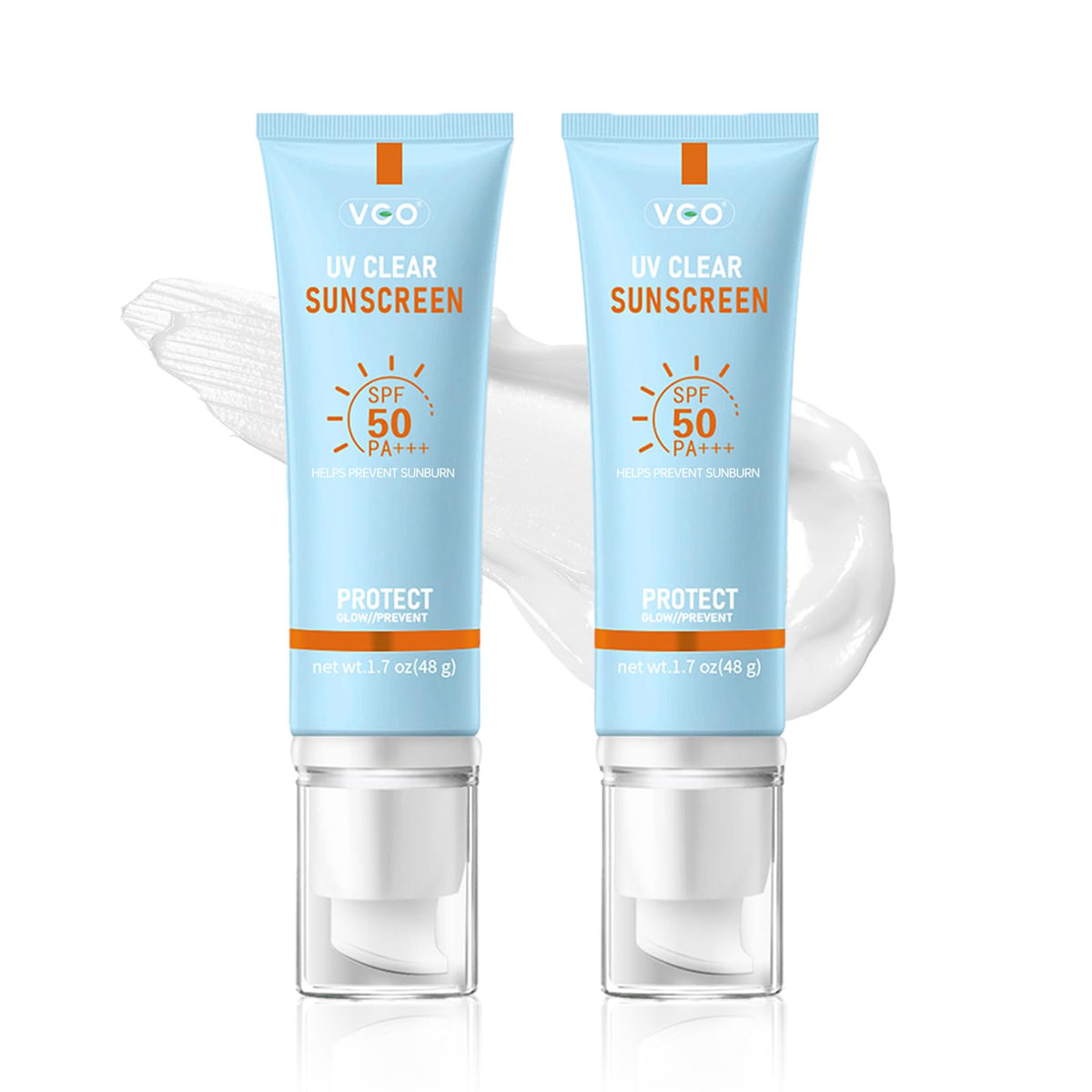Protection solaire minérale VGO pour le visage, bouteille compacte à emporter.