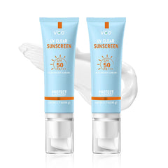 Protection solaire minérale VGO pour le visage, bouteille compacte à emporter.