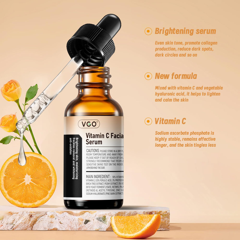 VGO Sérum forme stable, phosphate d'ascorbyle sodium, peau moins irritée.