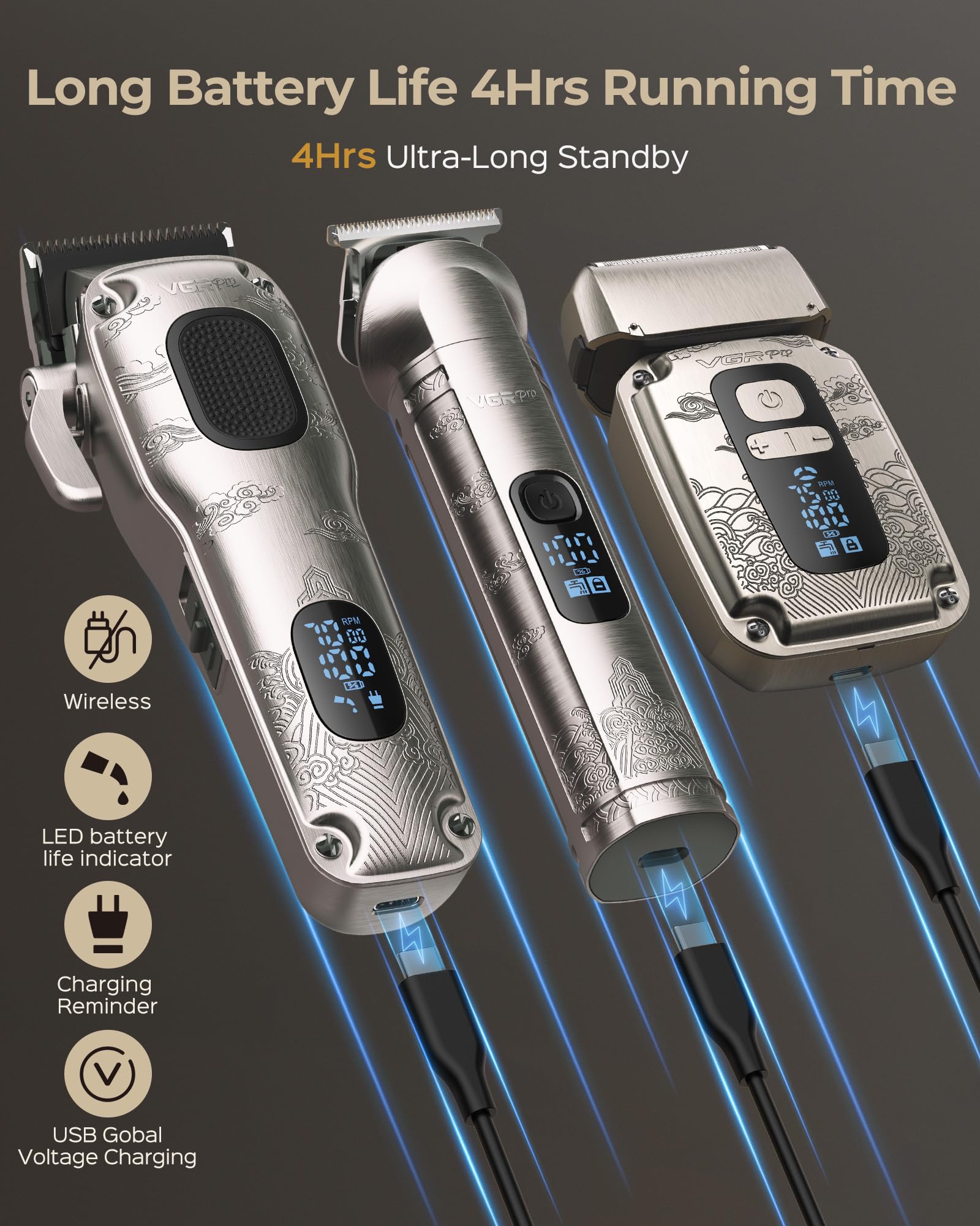 Kit VGRPRO IPX7, étanche et utilisable sous la douche.