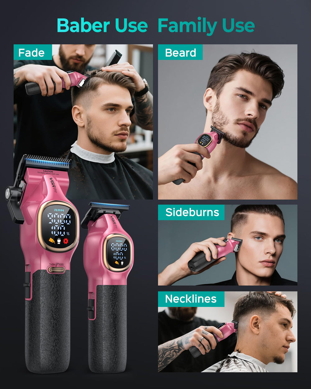 Mode silencieux 70 dB pour une coupe discrète.