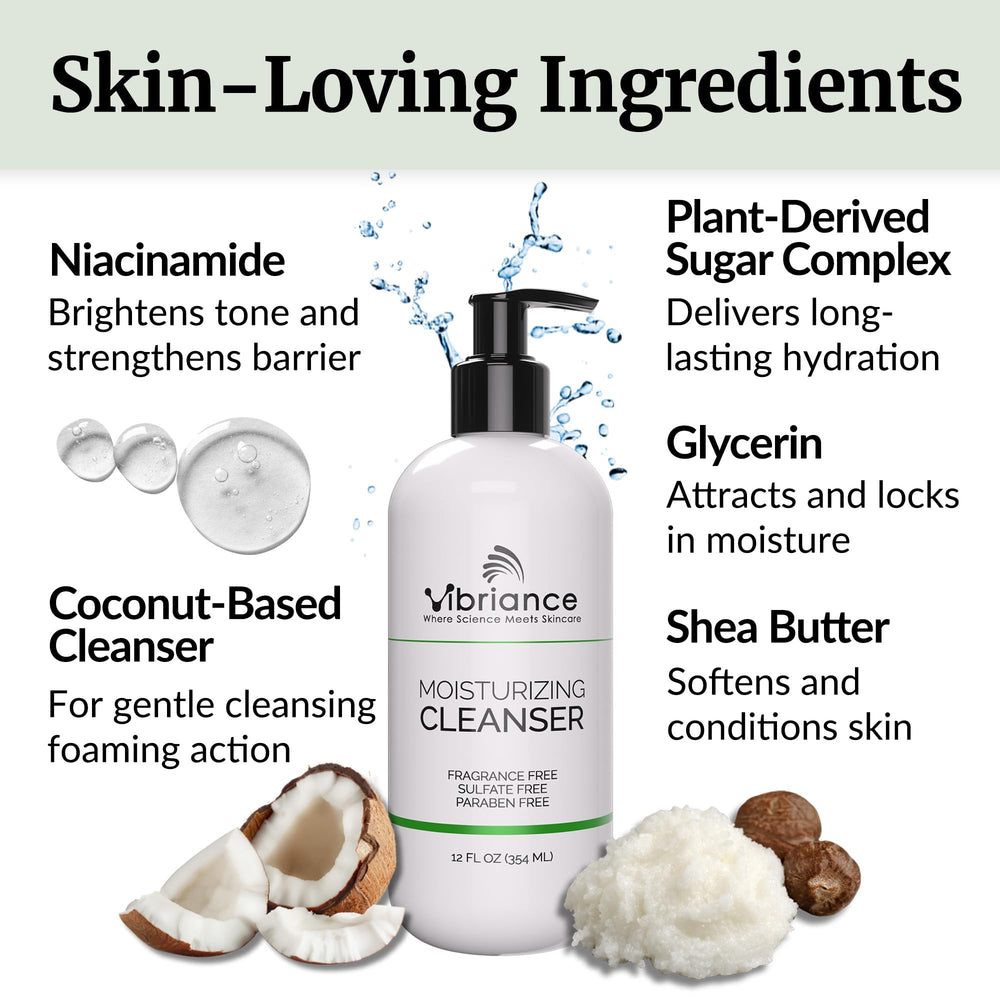 Vibriance ingrédients-niacinamide-karité offrent hydratation et douceur pour peau mature.