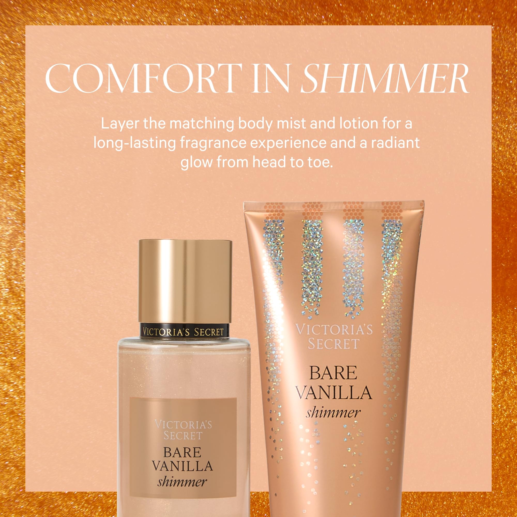 Pompe pratique sur Bare Vanilla Shimmer Lotion pour hydratation rapide.