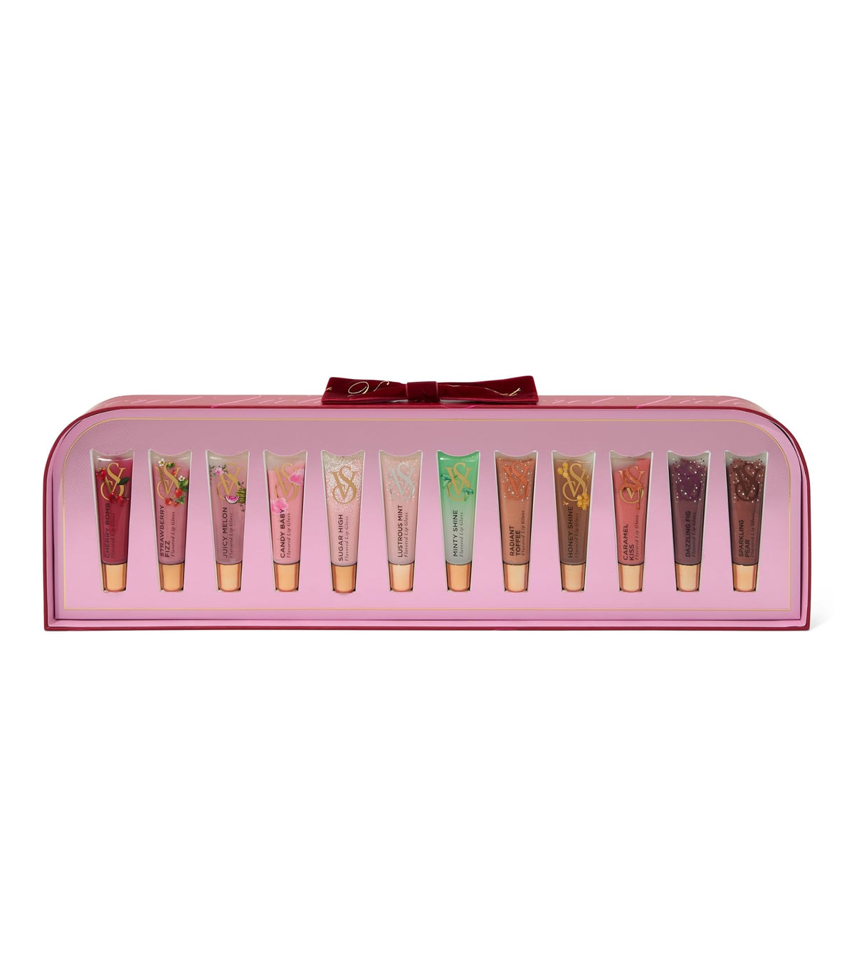 Coffret Victoria's Secret 12 rouges à lèvres, idéal pour cadeaux et looks quotidiens.