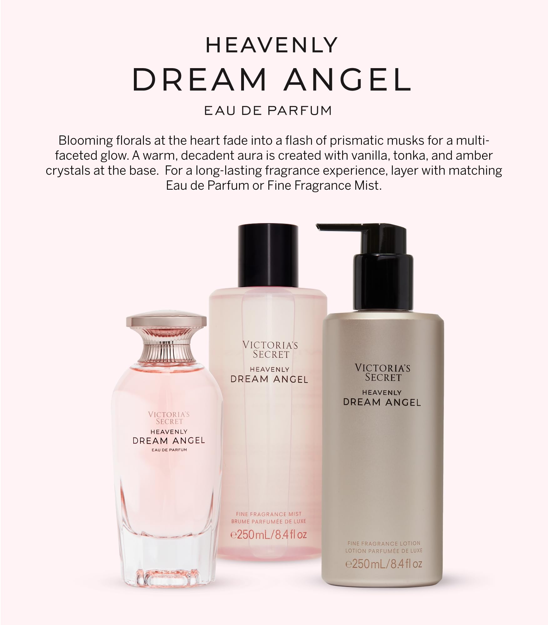 Victoria's Secret Dream Angel label emphasizes premium notes like jasmine.
