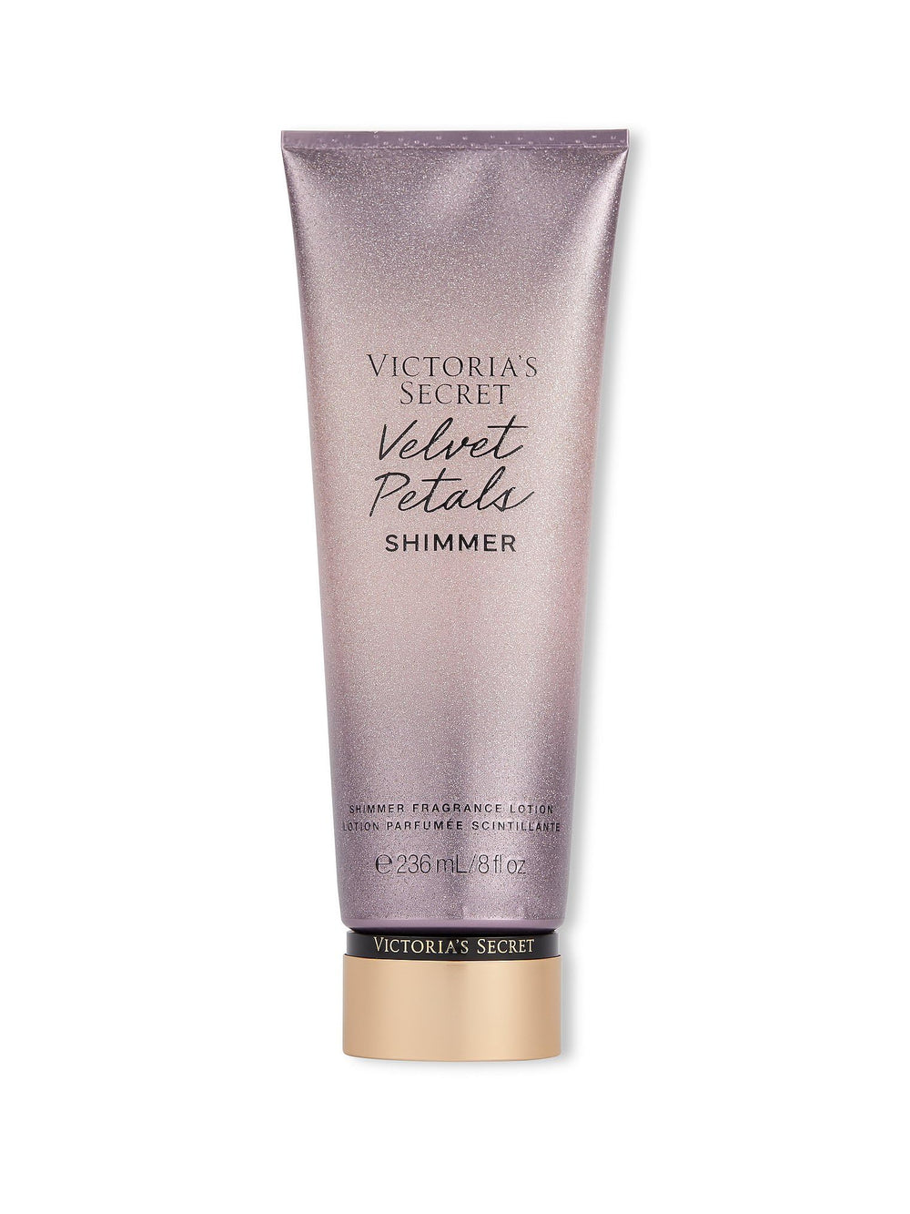 Victoria's Secret Velvet Petals Shimmer en bouteille, hydratation 24 h.