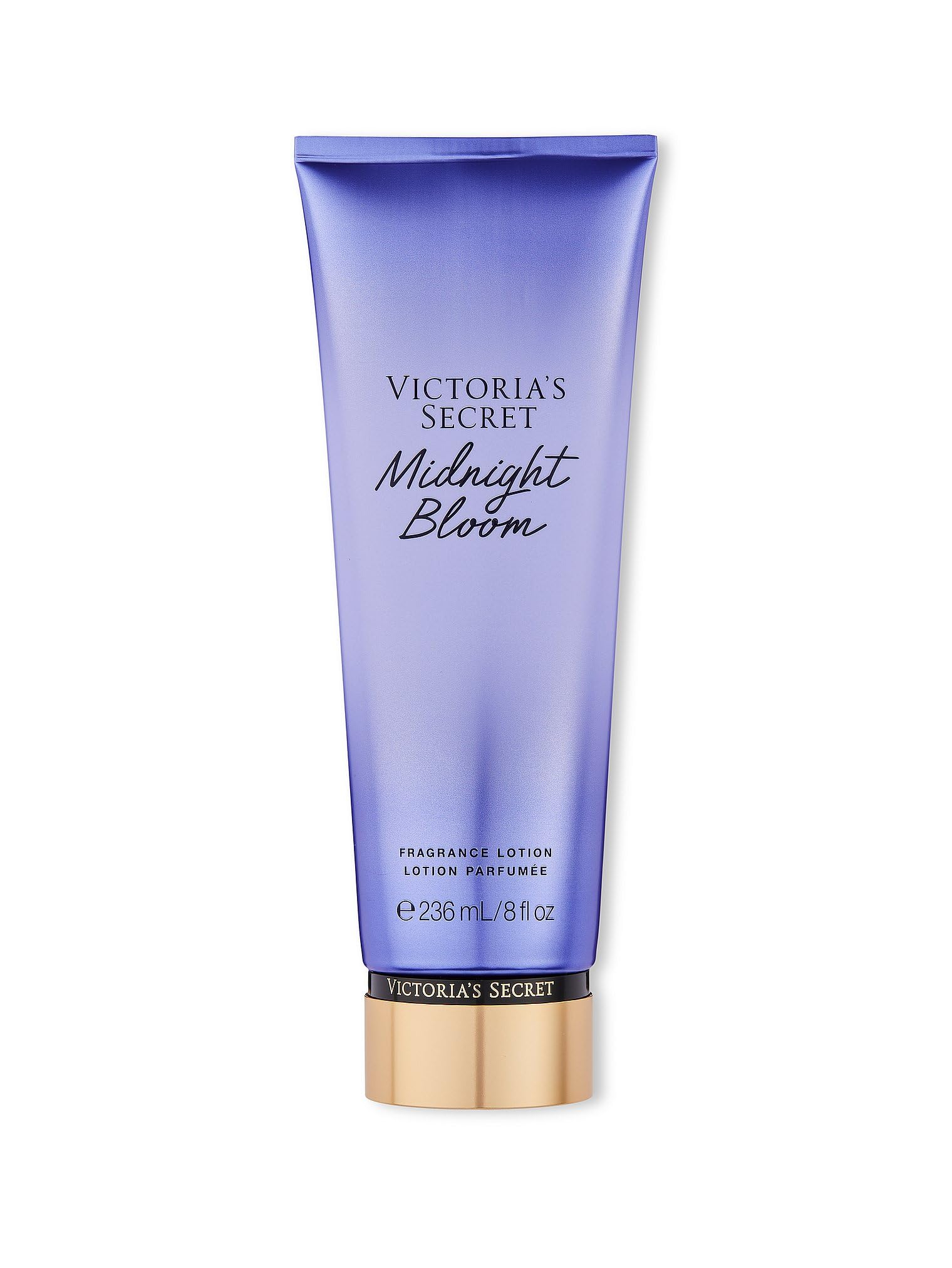 Victoria's Secret Midnight Bloom : bouteille en gros plan pour une fragrance durable et riche.