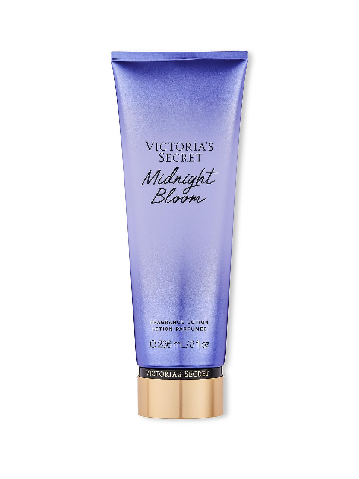 Victoria's Secret Midnight Bloom : bouteille en gros plan pour une fragrance durable et riche.
