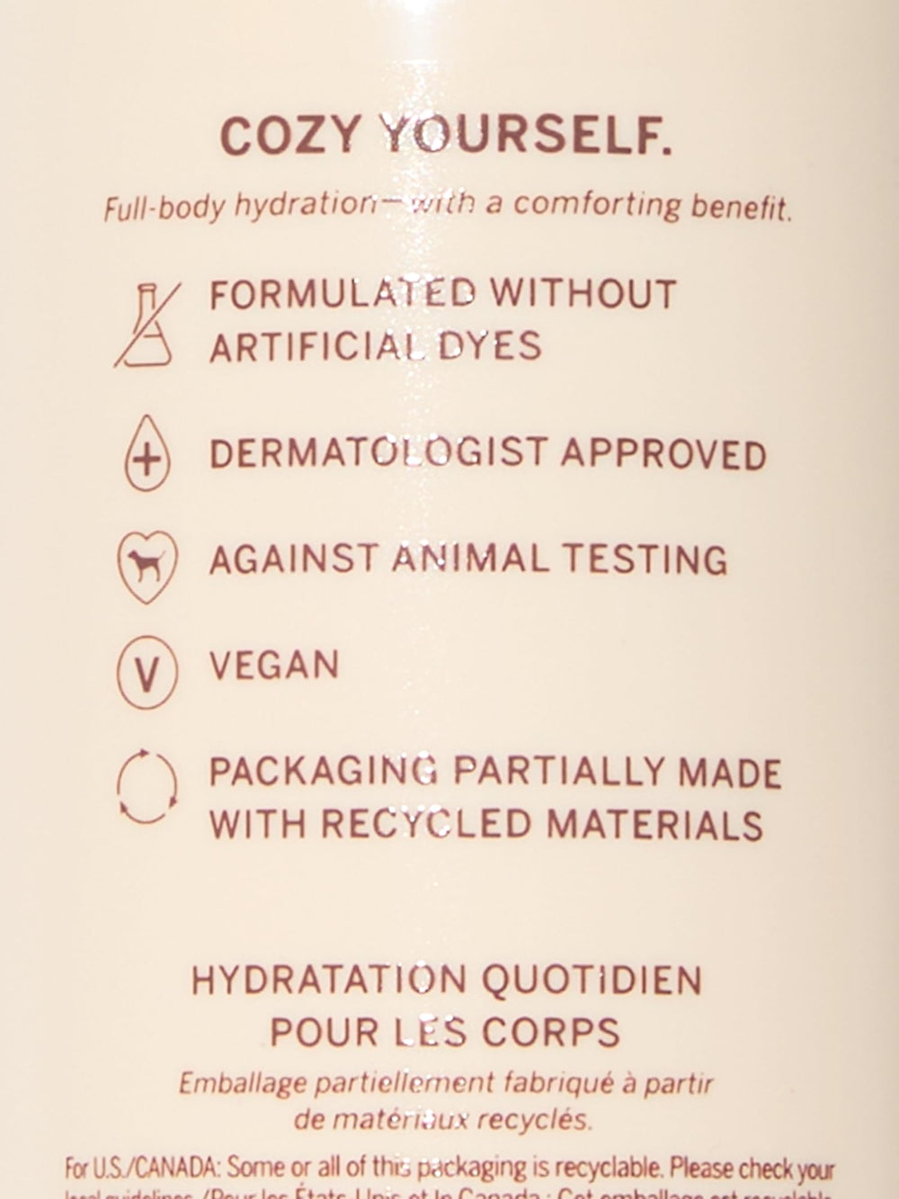Absorption rapide et peau douce grâce à la lotion vanille PINK.