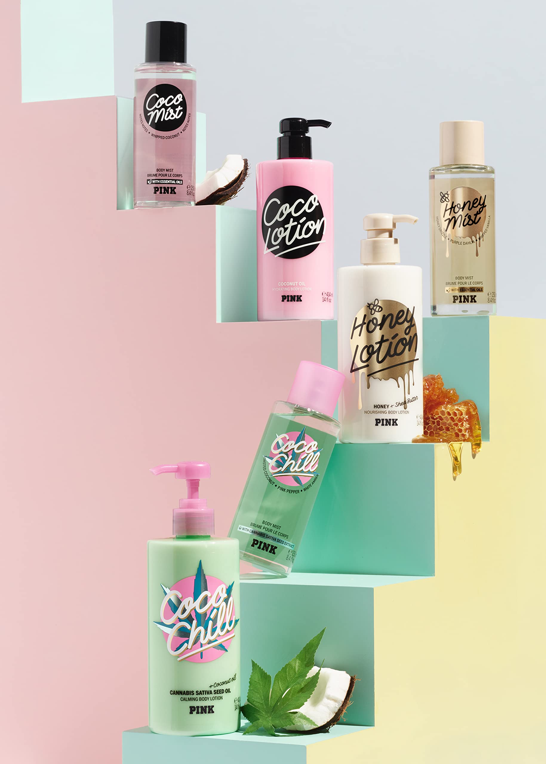 Choix durable avec Victoria's Secret Pink Honey Lotion et réduction plastique.