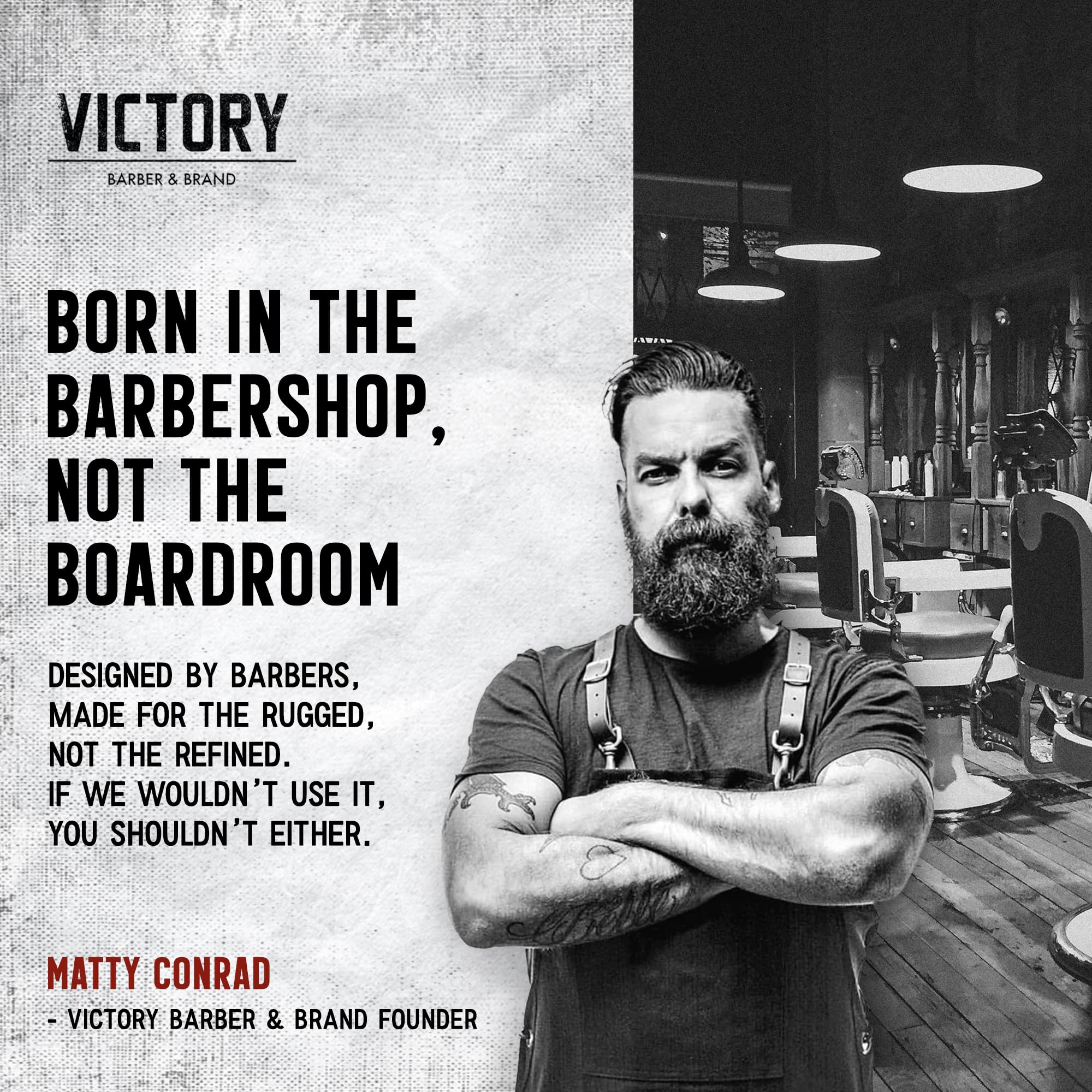 Claymore Victory Barber & Brand : ingrédients kaolin et bentonite absorbant l huile.
