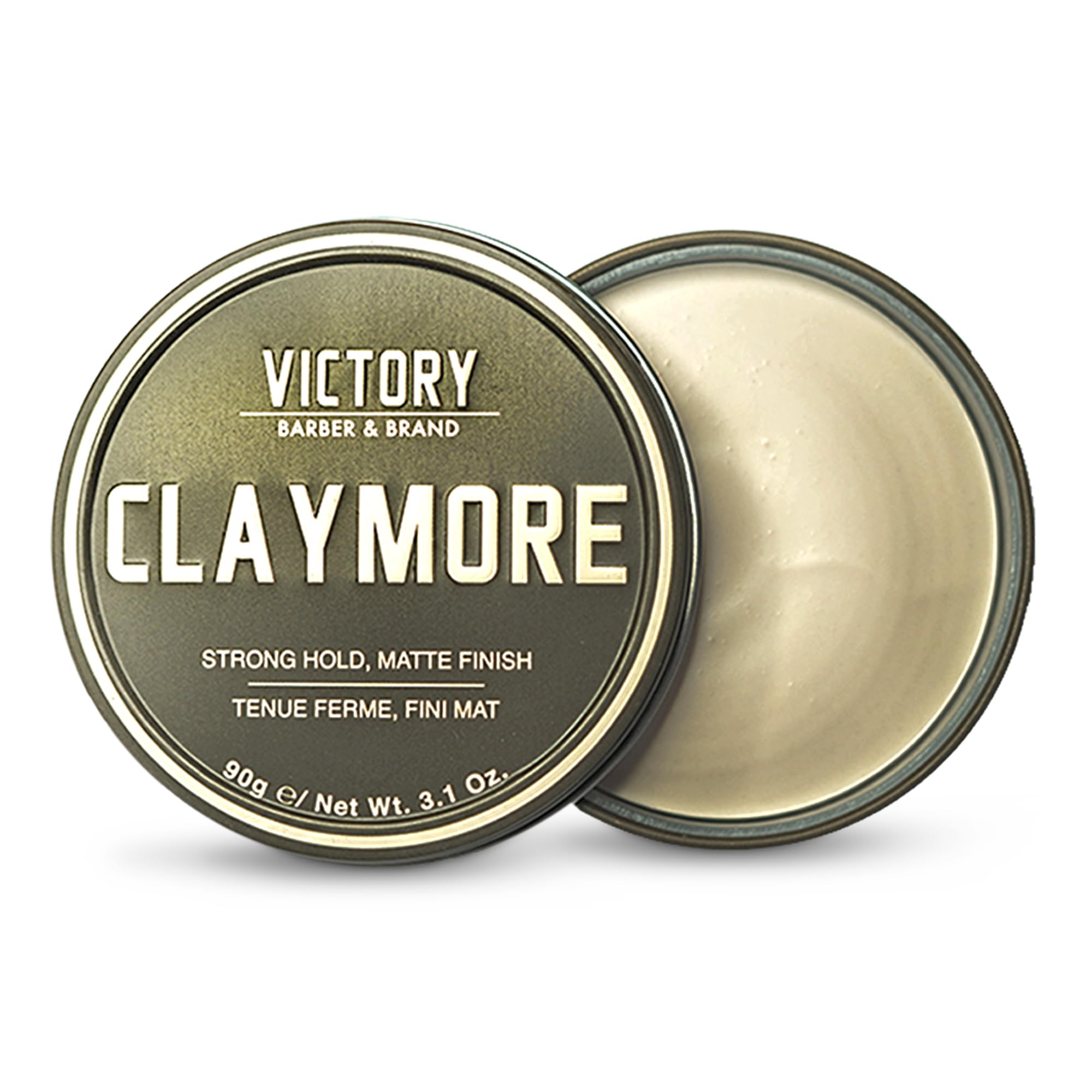 Claymore Victory Barber & Brand : bouteille de pomade coiffante pour une tenue durable.