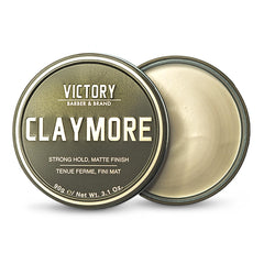 Claymore Victory Barber & Brand : bouteille de pomade coiffante pour une tenue durable.