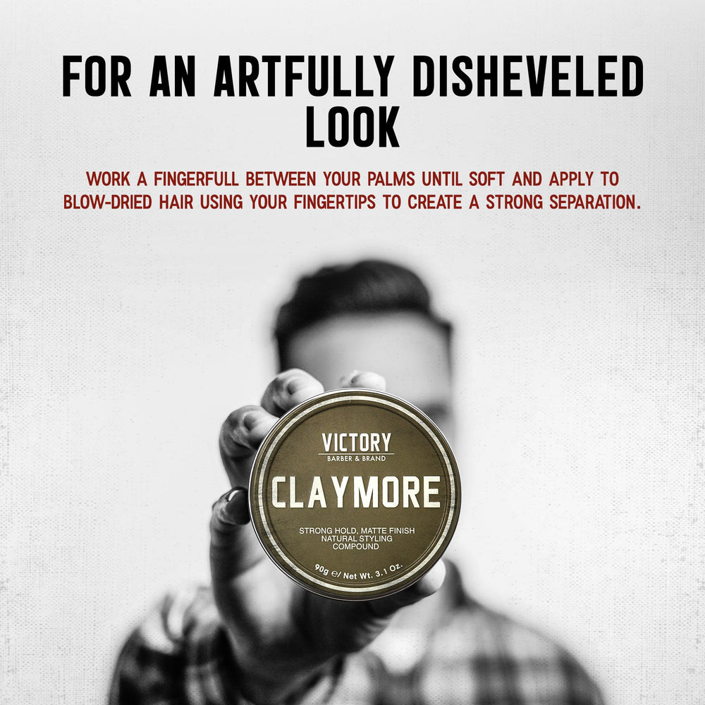 Claymore Victory Barber & Brand : coiffage quotidien facile sans dessèchement.