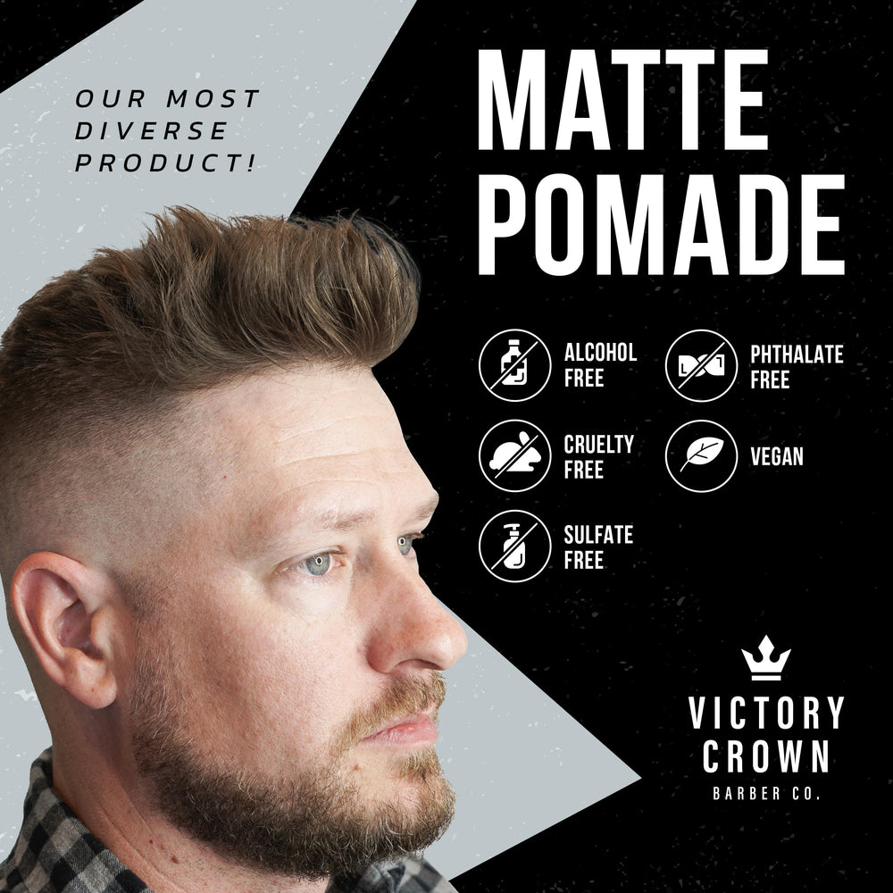 Victory Crown Pommade tenue-legere offre une fixation légère au quotidien.