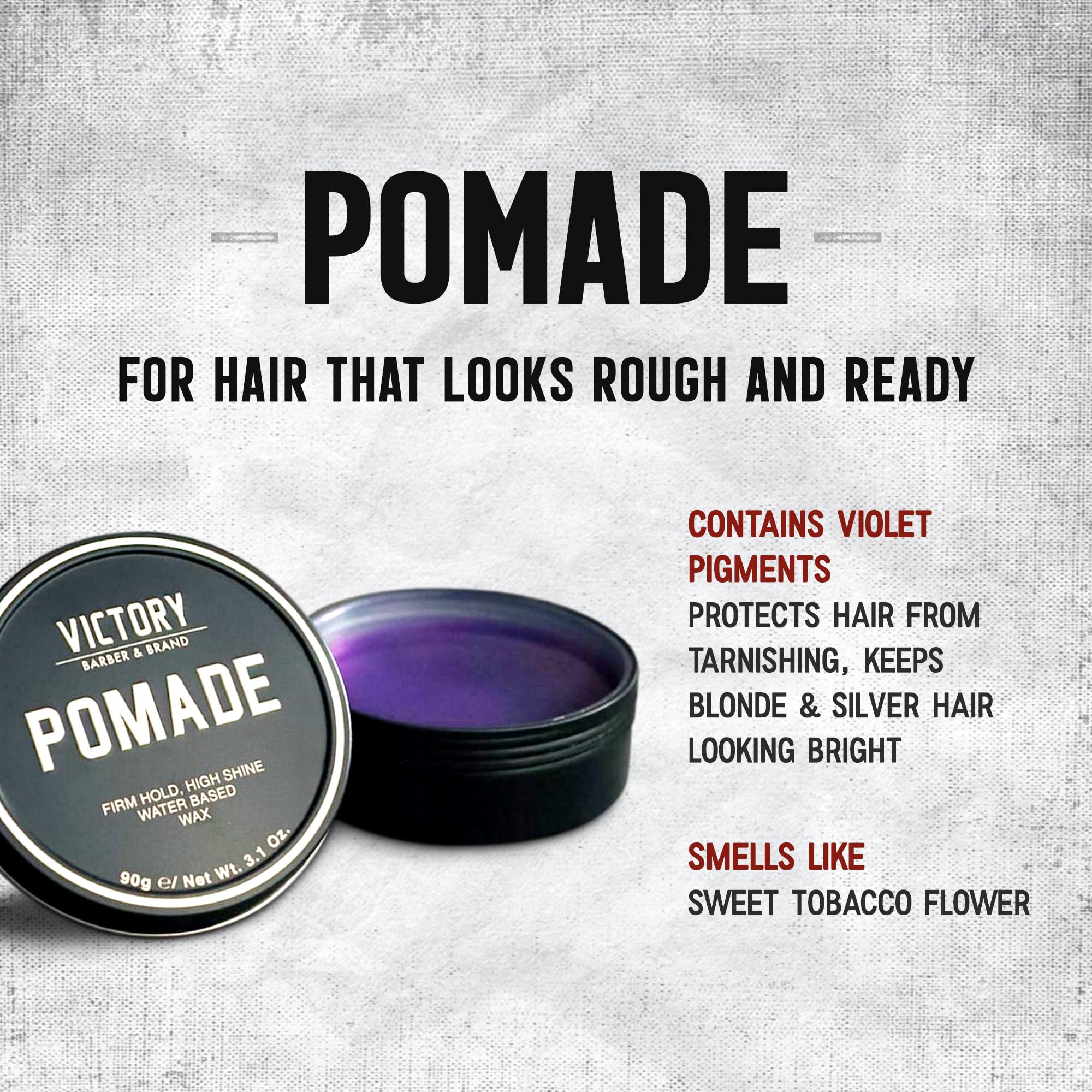 Victory Pomade fabriquée aux États‑Unis: qualité et savoir-faire.
