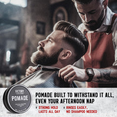 Victory Pomade parfum-tabac-de-pipe: senteur masculine et subtile.