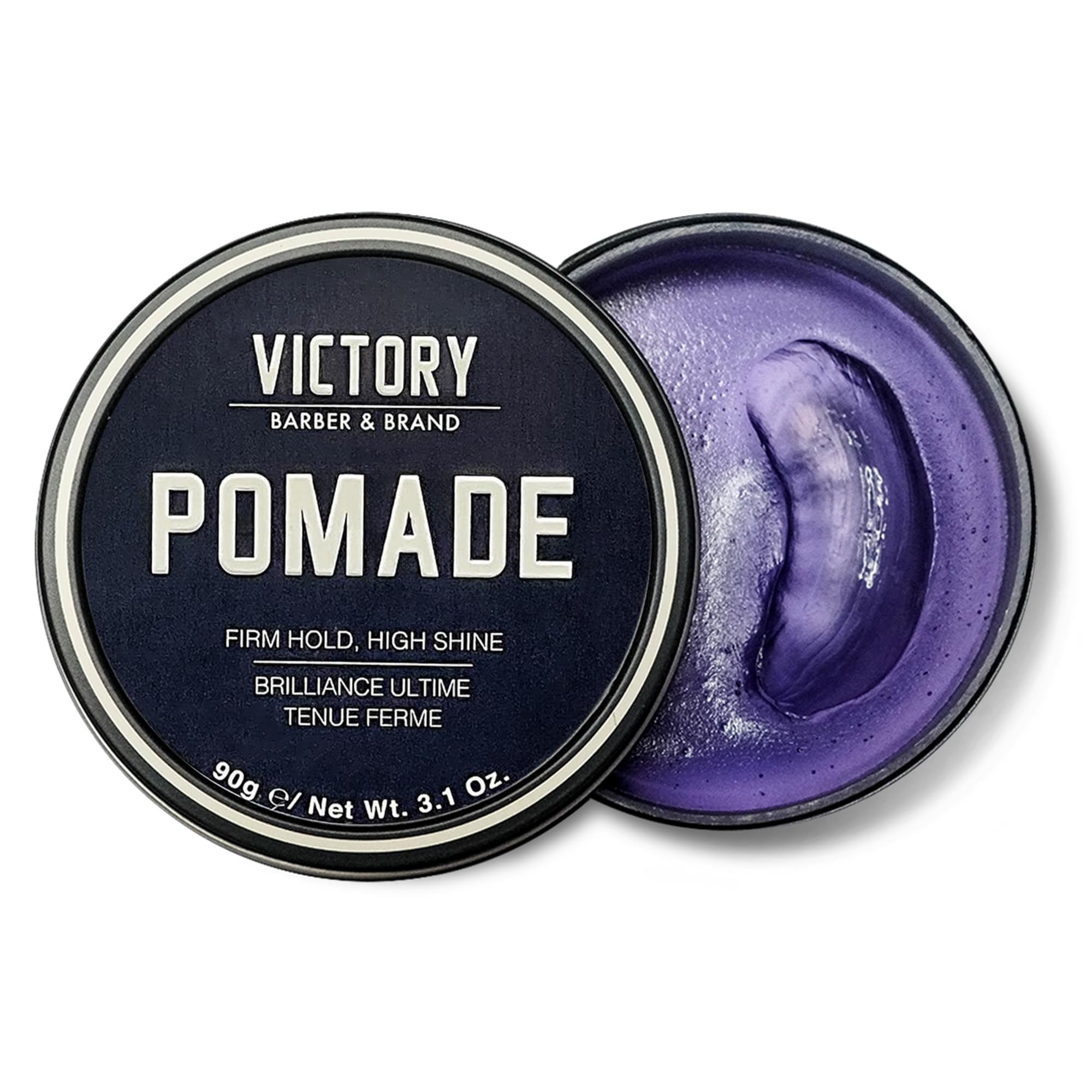 Victory Pomade pot-brillance-élevée: tenue durable et éclat brillant.