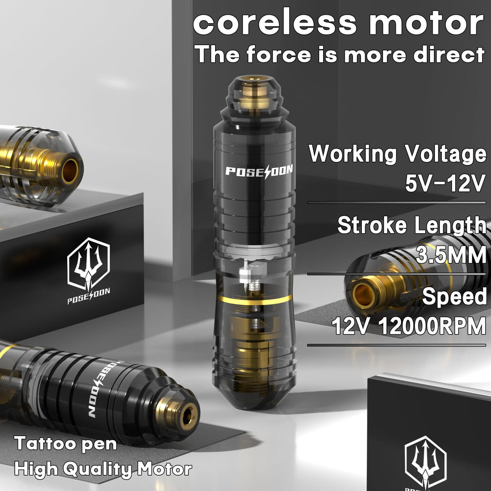 Vidattx Poseidon batteries tatouage – deux piles pour plus d'autonomie et moins d'attente
