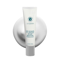 VI DERM SPF50 défense quotidienne – bouteille prête pour visage et corps.