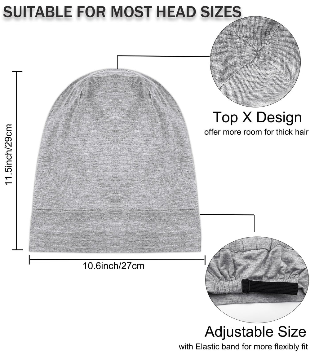 Couverture complète des cheveux par le bonnet Vidsel pour limiter les frottements.