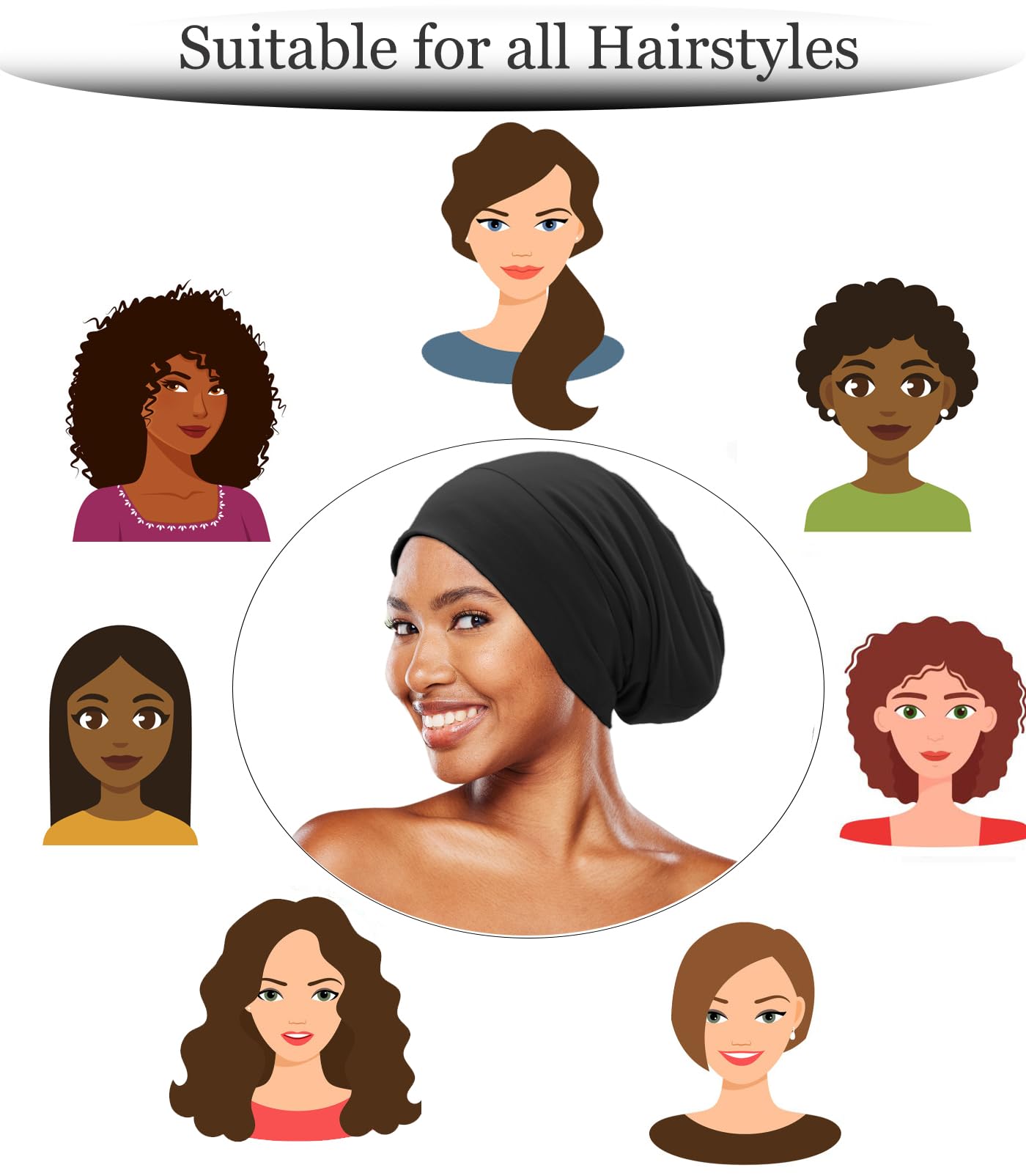 Bonnet Vidsel utile sous douche ou lors du maquillage pour cheveux hors du visage.