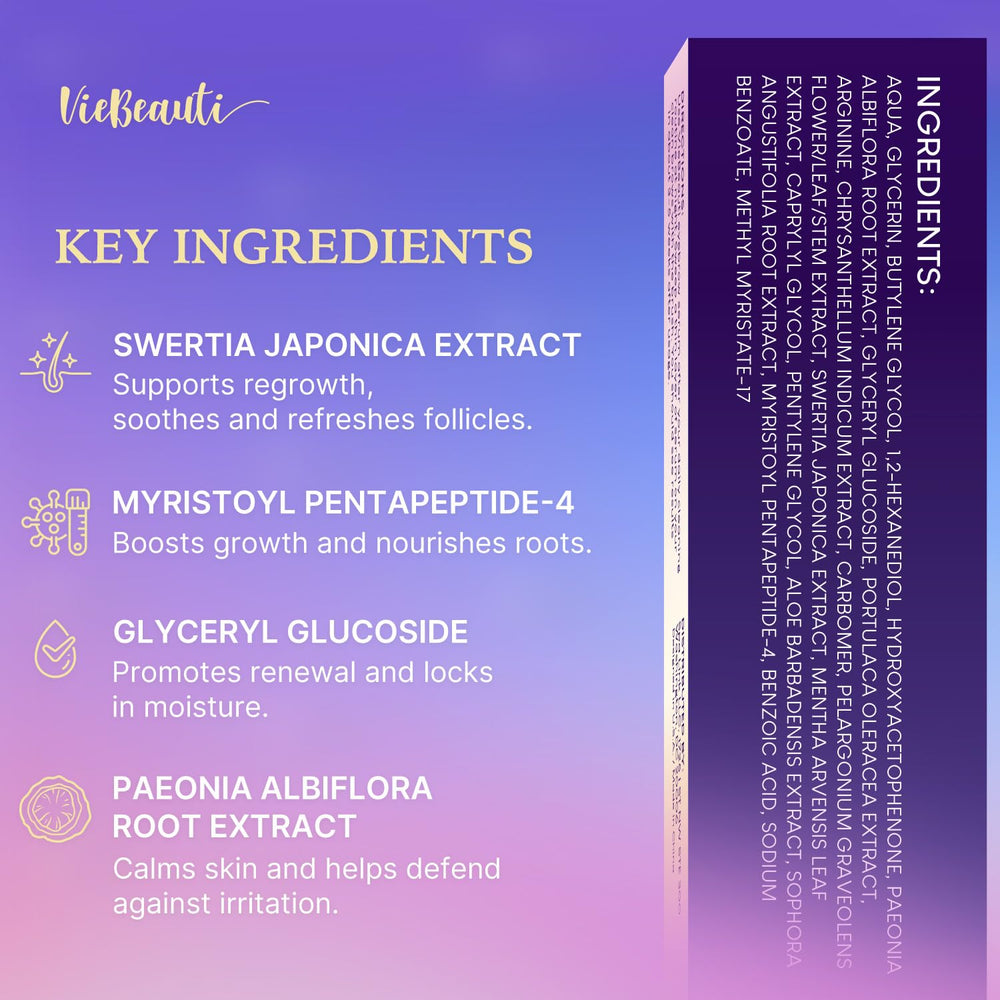 VieBeauti Panax Ginseng : ingrédient nourrissant pour les cils.