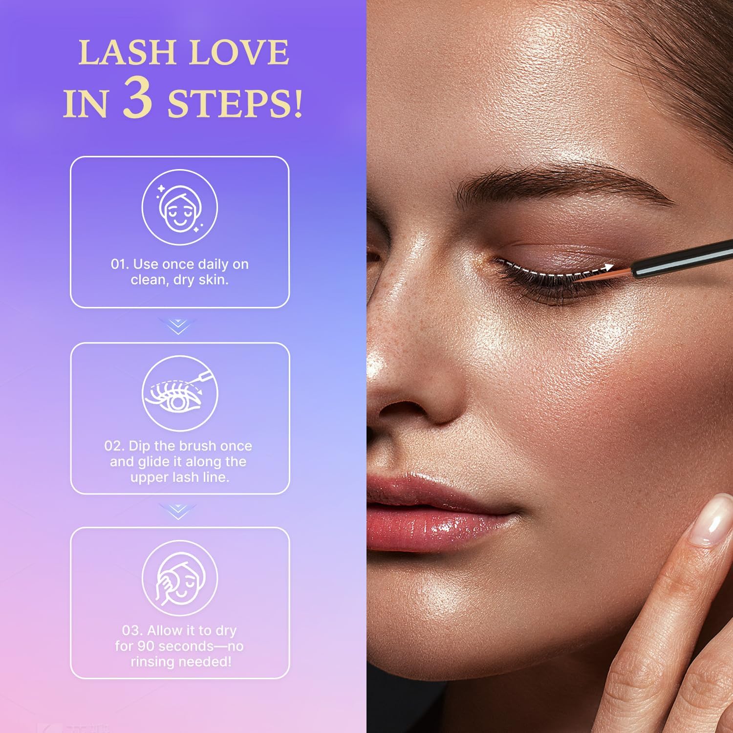 VieBeauti Soin Cils Doux Hydratant : idéal pour yeux sensibles.