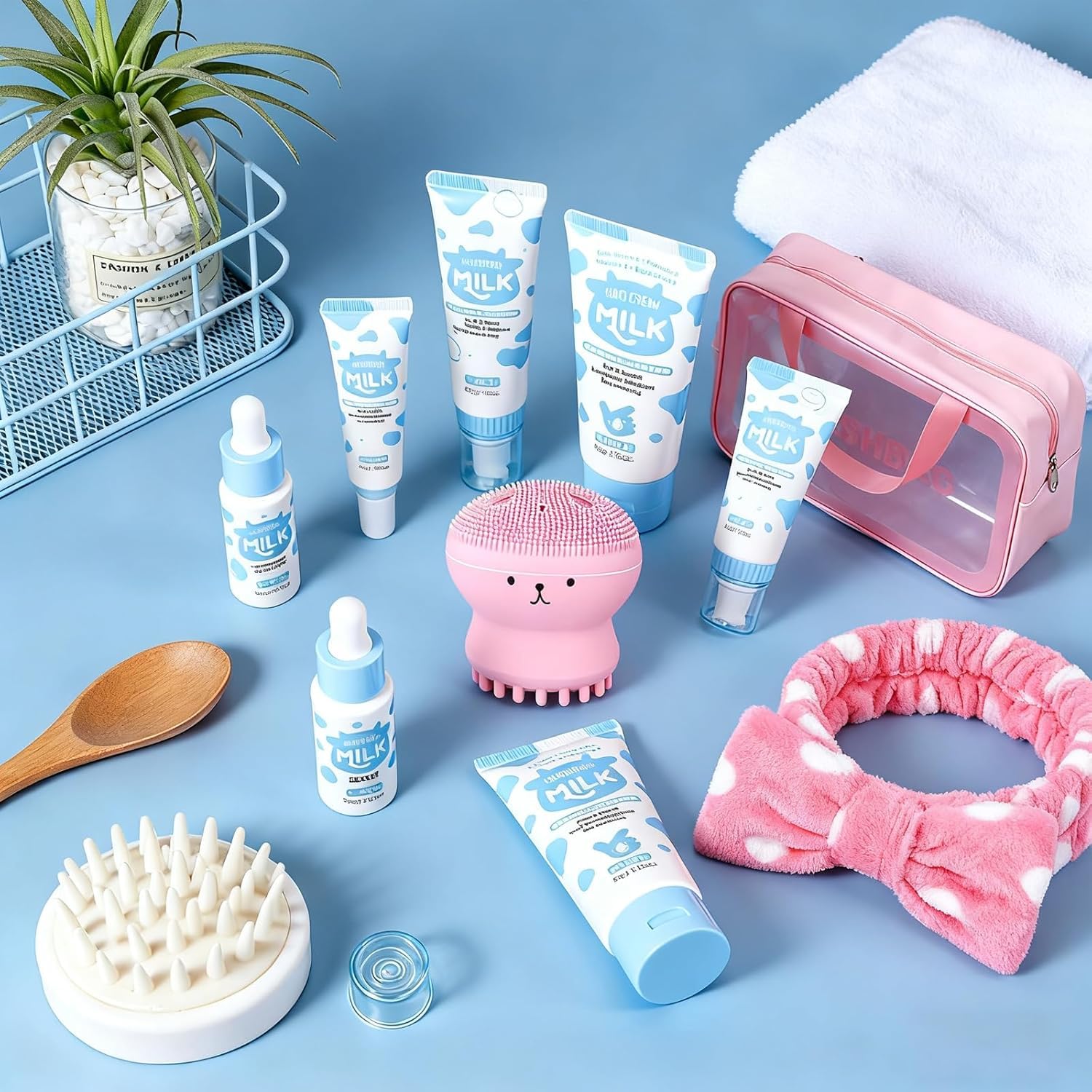Vienflona crème hydratante lait, texture légère pour peau sensible.