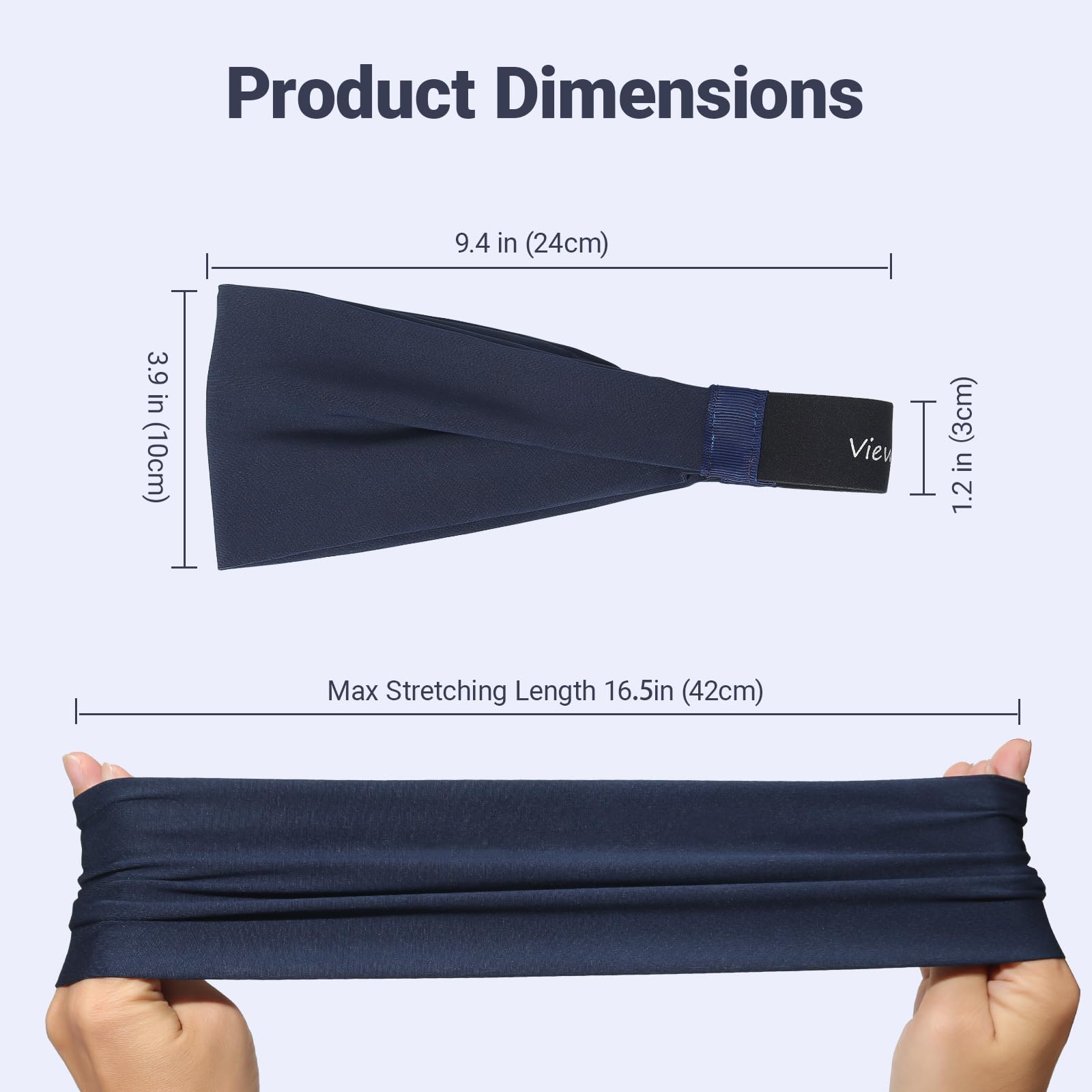 Viewind bandeau-pack-triple-couleurs : blanc, noir et gris pour tous les styles.