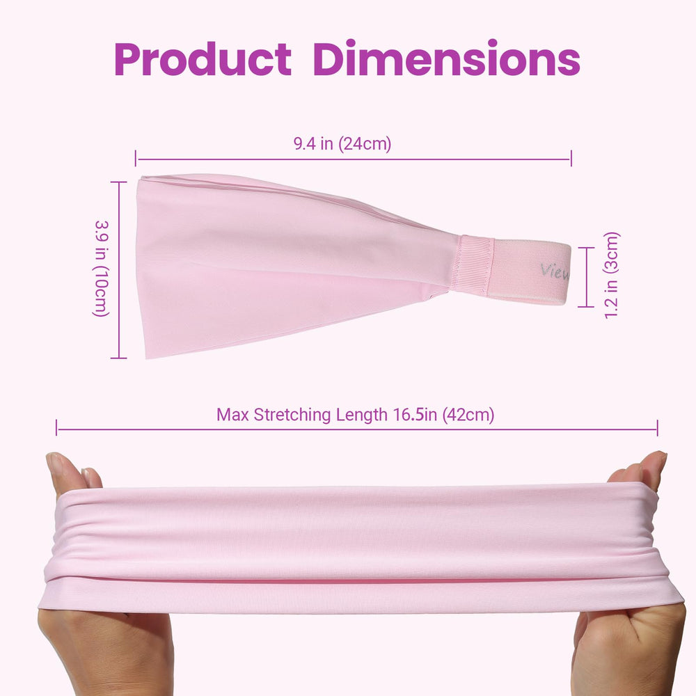 Viewind bandeau sport largeur quatre pouces s'adapte à diverses coiffures