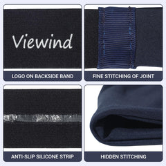 Viewind bandeau-tissu-hydrophobe évacue la sueur sans résidu.