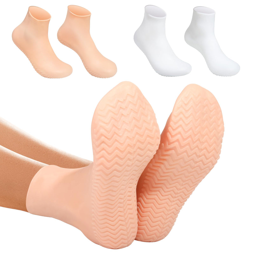 Chaussettes Vigdit hydratantes en silicone pour pieds, douceur et hydratation.
