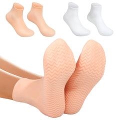 Chaussettes Vigdit hydratantes en silicone pour pieds, douceur et hydratation.