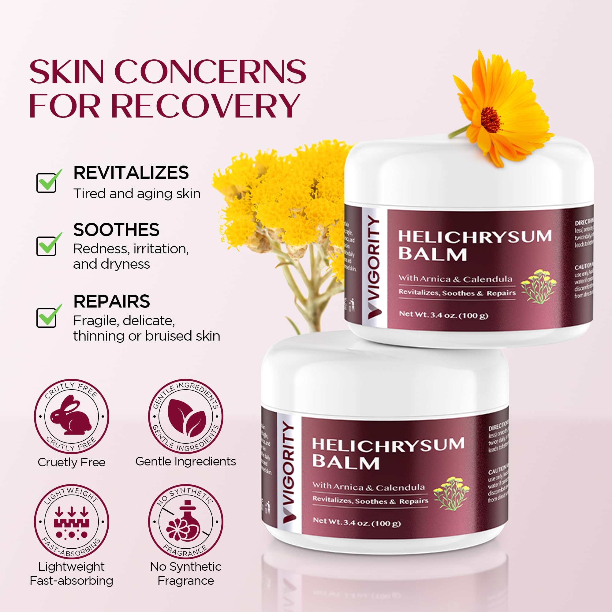 Vigority crème réparation visage: hydratation rapide et douceur ciblée.
