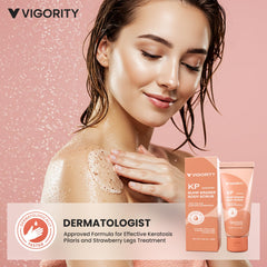 Vigority KP Bump Eraser acide lactique: hydrate et adoucit après gommage.